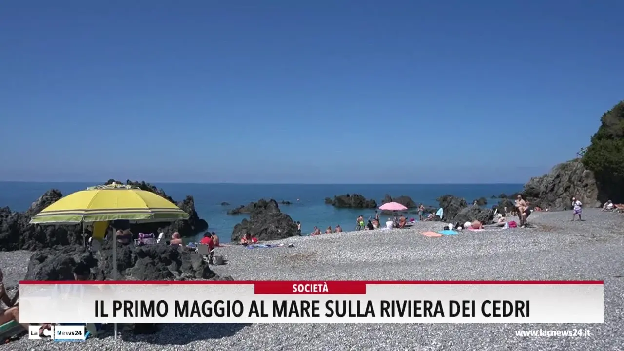 Il Primo maggio al mare sulla Riviera dei cedri