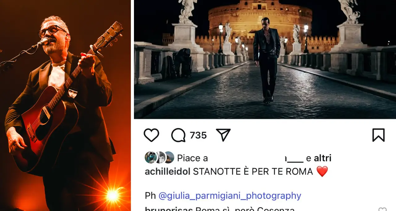 «Roma sì, però Cosenza…»: il messaggio di\u00A0Brunori a Achille Lauro dopo il concerto del Primo Maggio\n