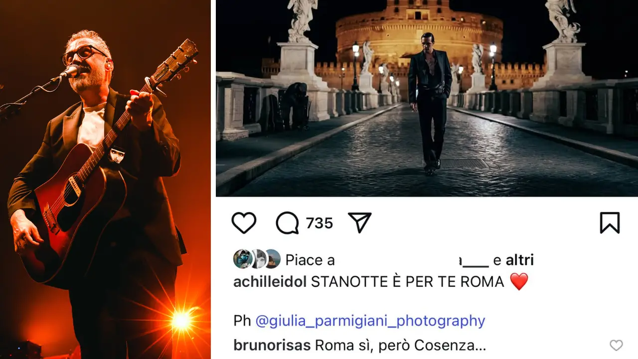 «Roma sì, però Cosenza…»: il messaggio di\u00A0Brunori a Achille Lauro dopo il concerto del Primo Maggio\n