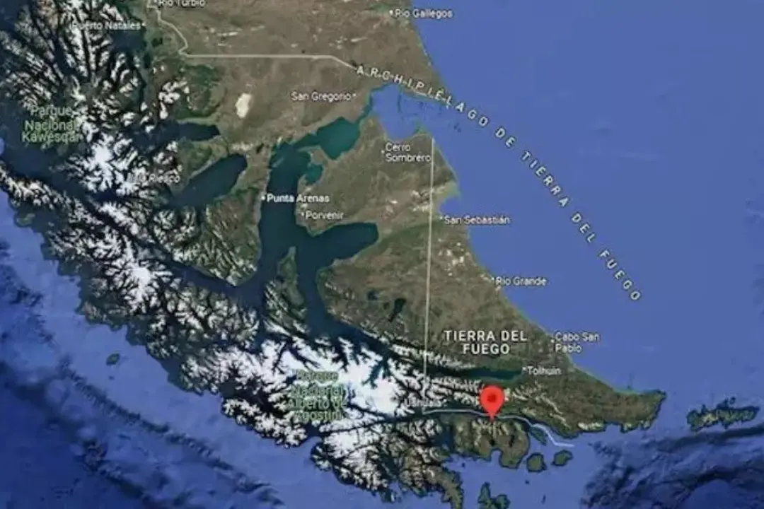 L\\'epicentro del terremoto in Cile (Ansa)
