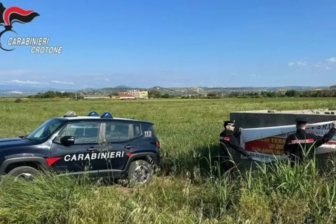 I cartelloni pubblicitari sequestrati