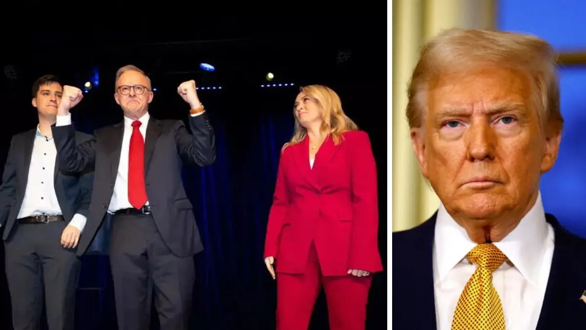 Il premier laburista Albanese e il presidente Usa, Trump , ansa