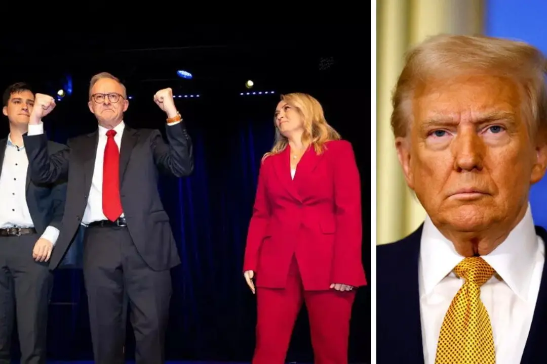 Il premier laburista Albanese e il presidente Usa, Trump , ansa
