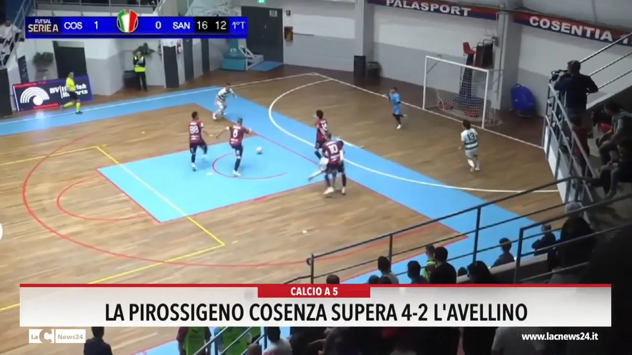 La Pirossigeno Cosenza supera 4-2 l'Avellino