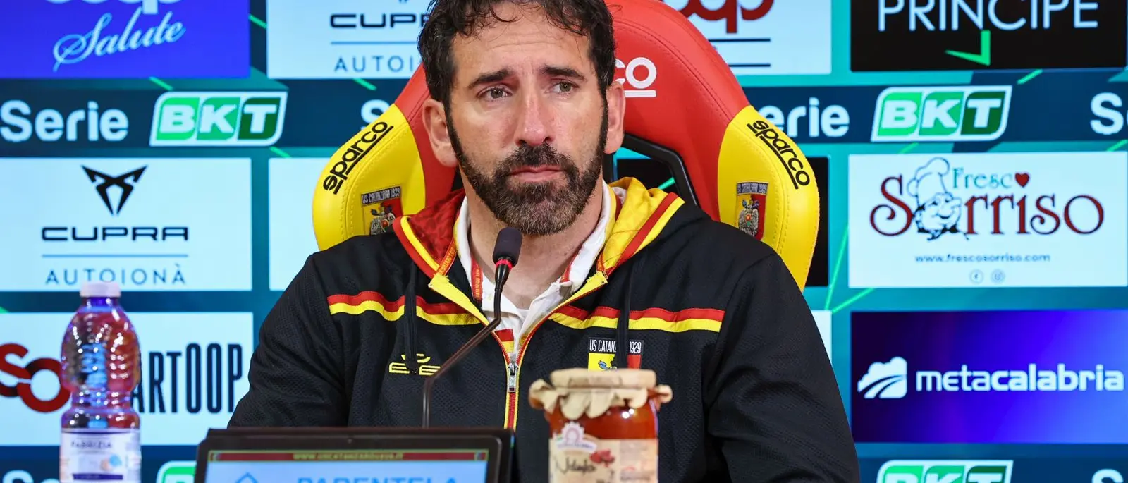 Catanzaro-Sampdoria 2-2, Caserta: «Siamo partiti male poi però, anche con l’uomo in meno, abbiamo fatto meglio noi»\n