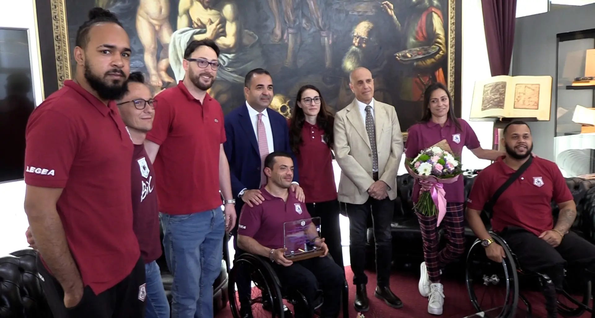 Dopo il 2° posto all’EuroCup di basket in carrozzina i ragazzi della Reggio Calabria Bic premiati a Palazzo Campanella