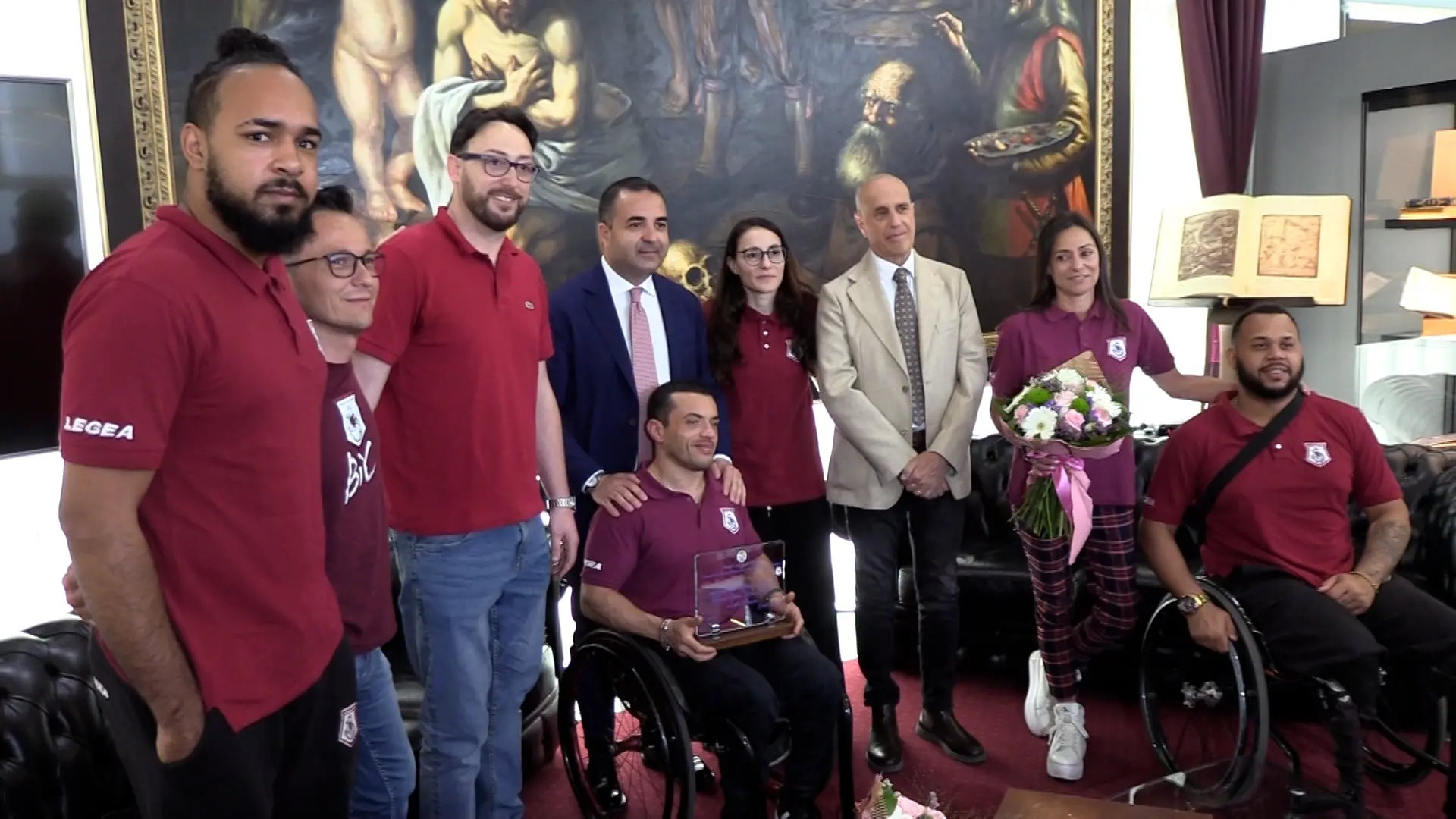 Dopo il 2° posto all’EuroCup di basket in carrozzina i ragazzi della Reggio Calabria Bic premiati a Palazzo Campanella