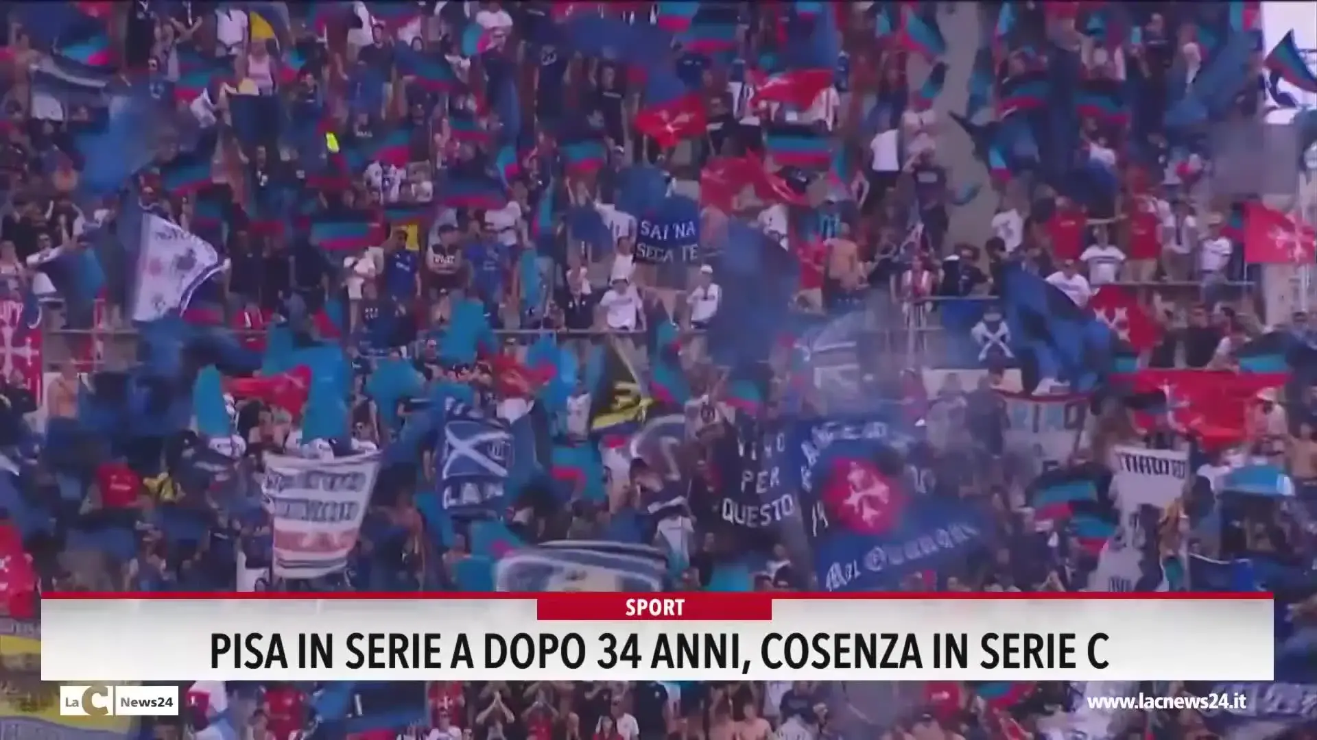 Pisa in Serie A dopo 34 anni, Cosenza in Serie C