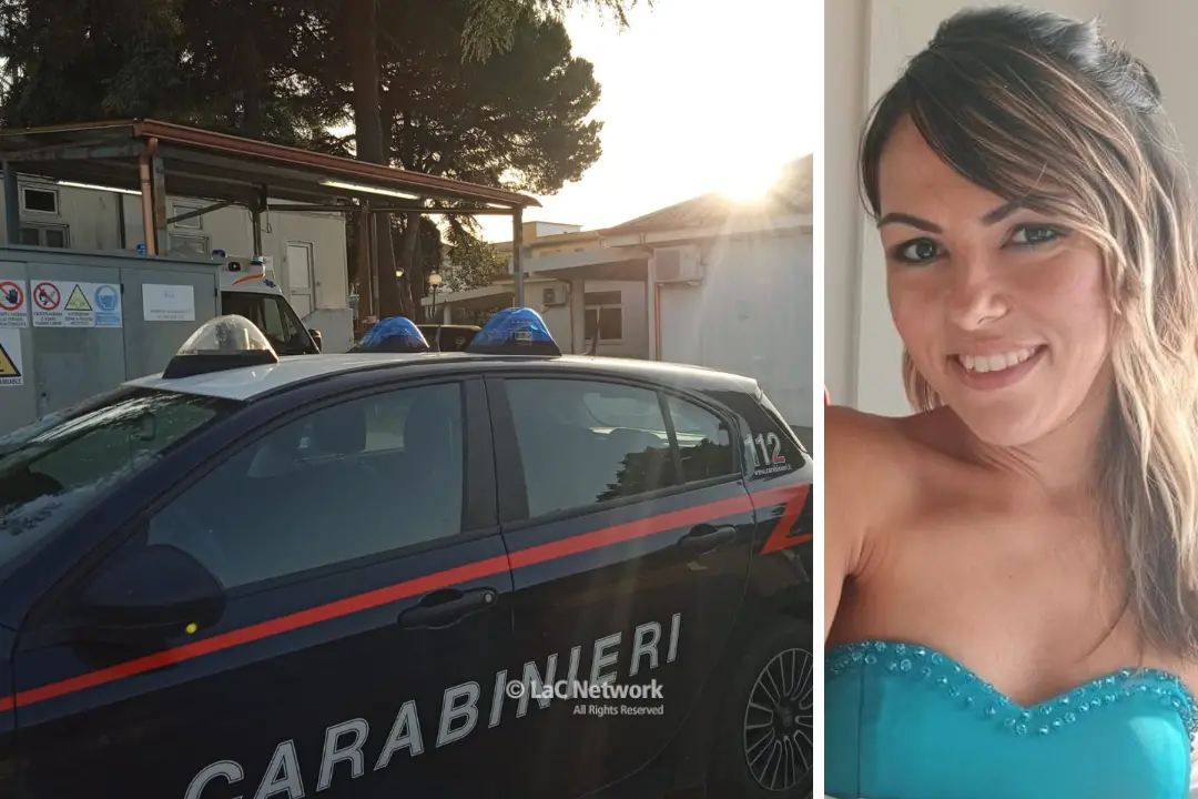 I carabinieri davanti all\\'obitorio dell\\'ospedale di Vibo, a destra Martina Piser\\u00E0