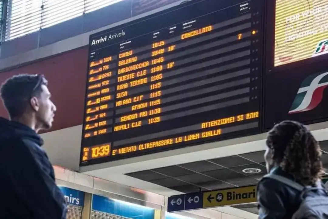 <p>Oggi lo sciopero dei treni (foto Ansa)</p>\\n