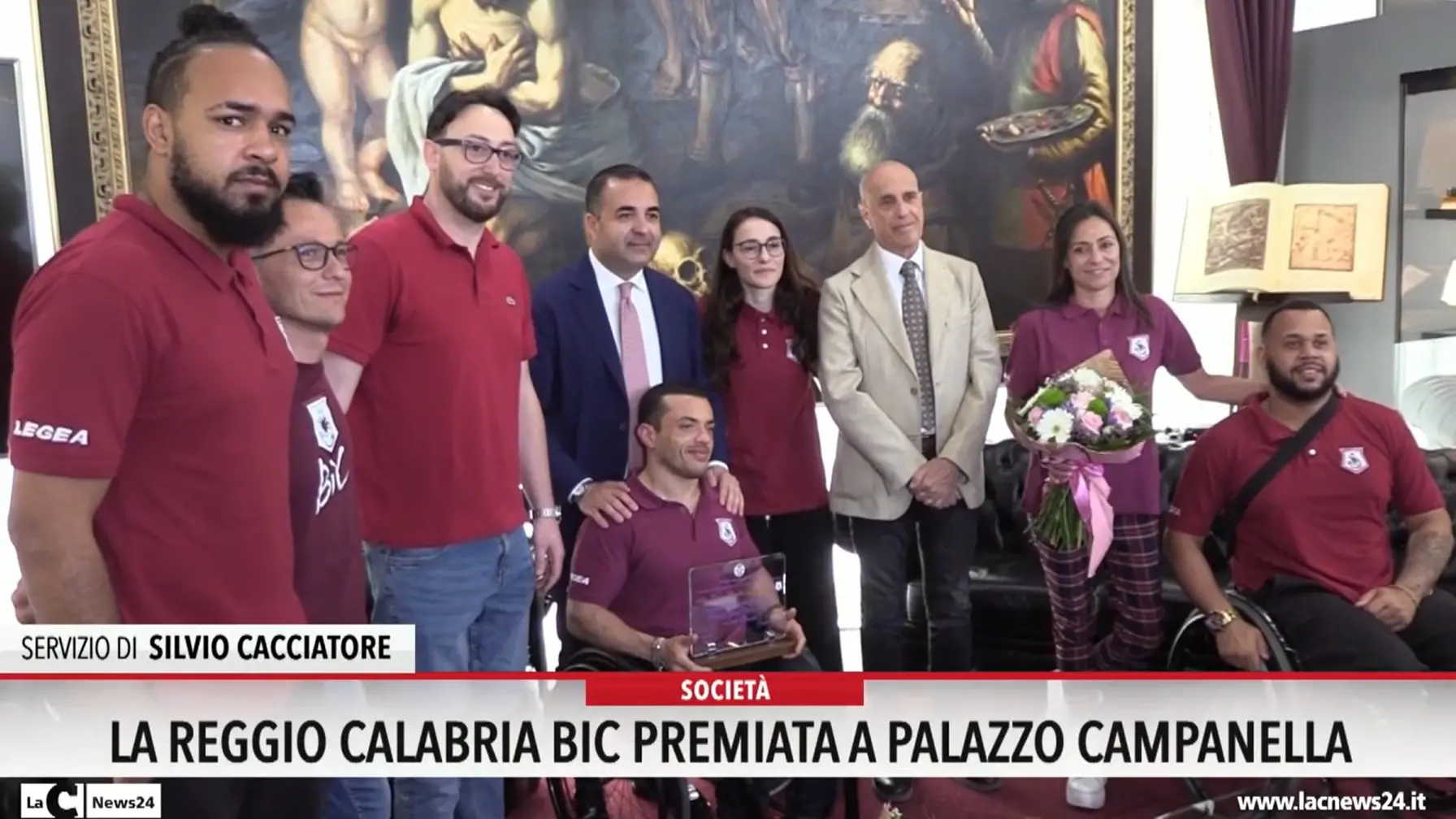 Basket, la Reggio Calabria Bic premiata a Palazzo Campanella