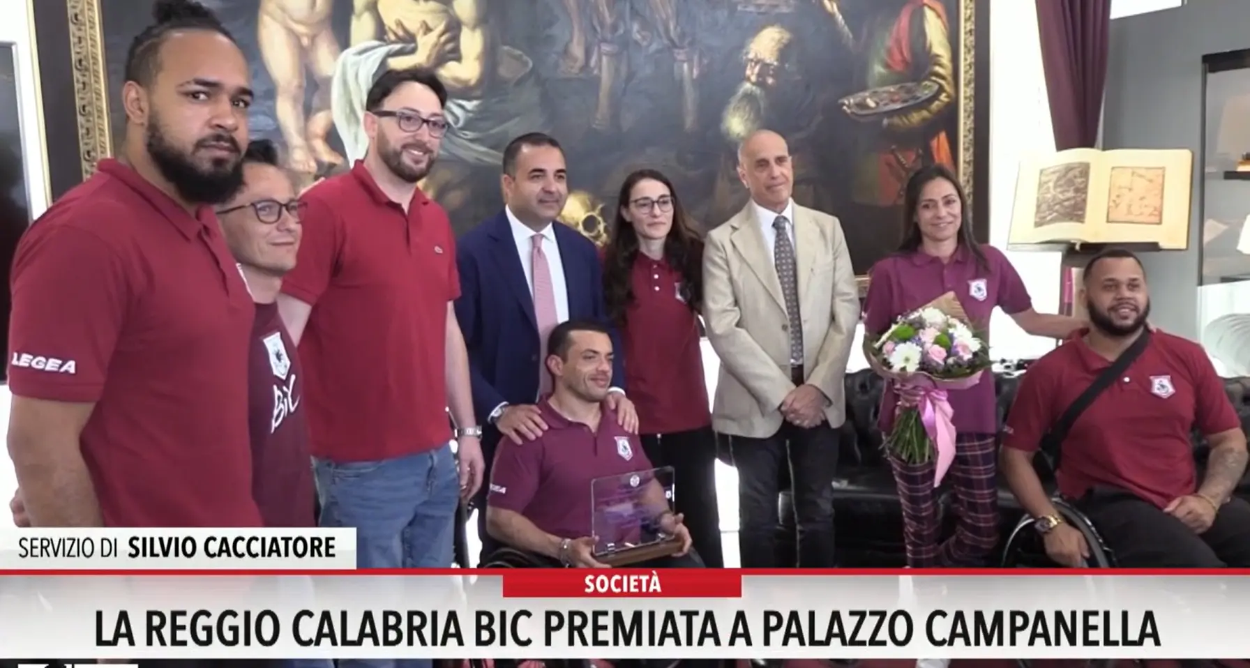 Basket, la Reggio Calabria Bic premiata a Palazzo Campanella