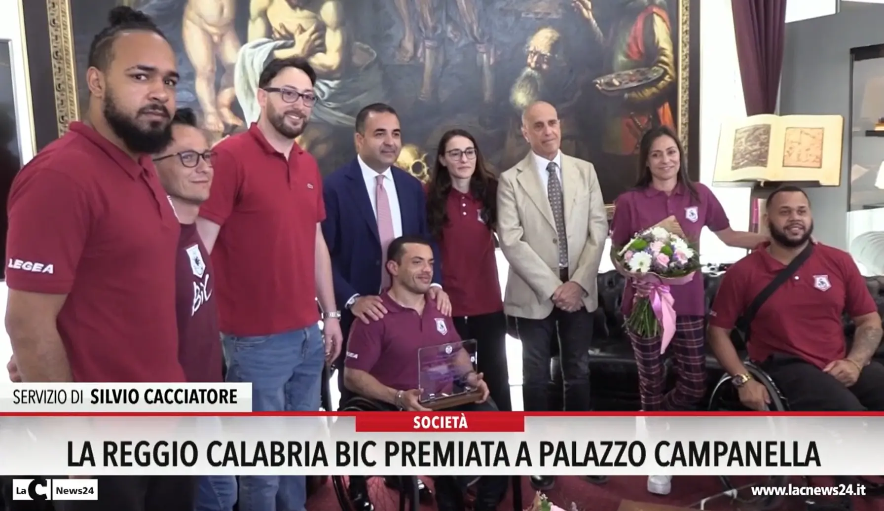 Basket, la Reggio Calabria Bic premiata a Palazzo Campanella