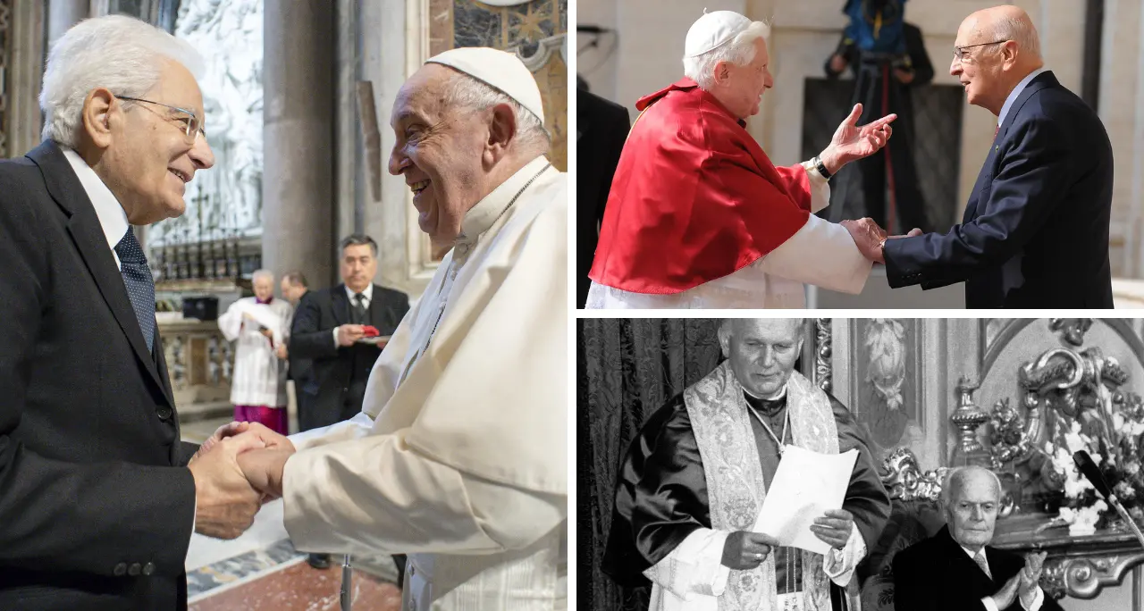 Da Pertini e Wojtyla fino a Mattarella e Francesco, il Papa e il Presidente: storia di un’amicizia tutta italiana\n