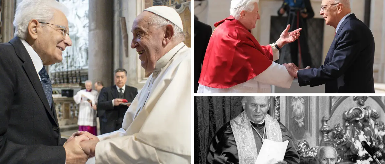 Da Pertini e Wojtyla fino a Mattarella e Francesco, il Papa e il Presidente: storia di un’amicizia tutta italiana\n