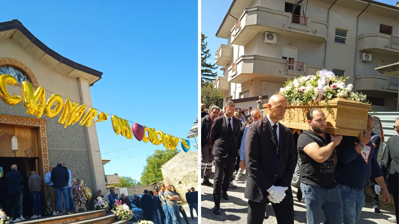 Funerali di Martina Piserà, nel Vibonese è il giorno del dolore. Il vescovo: «Il marito Alberto come Cristo»\n