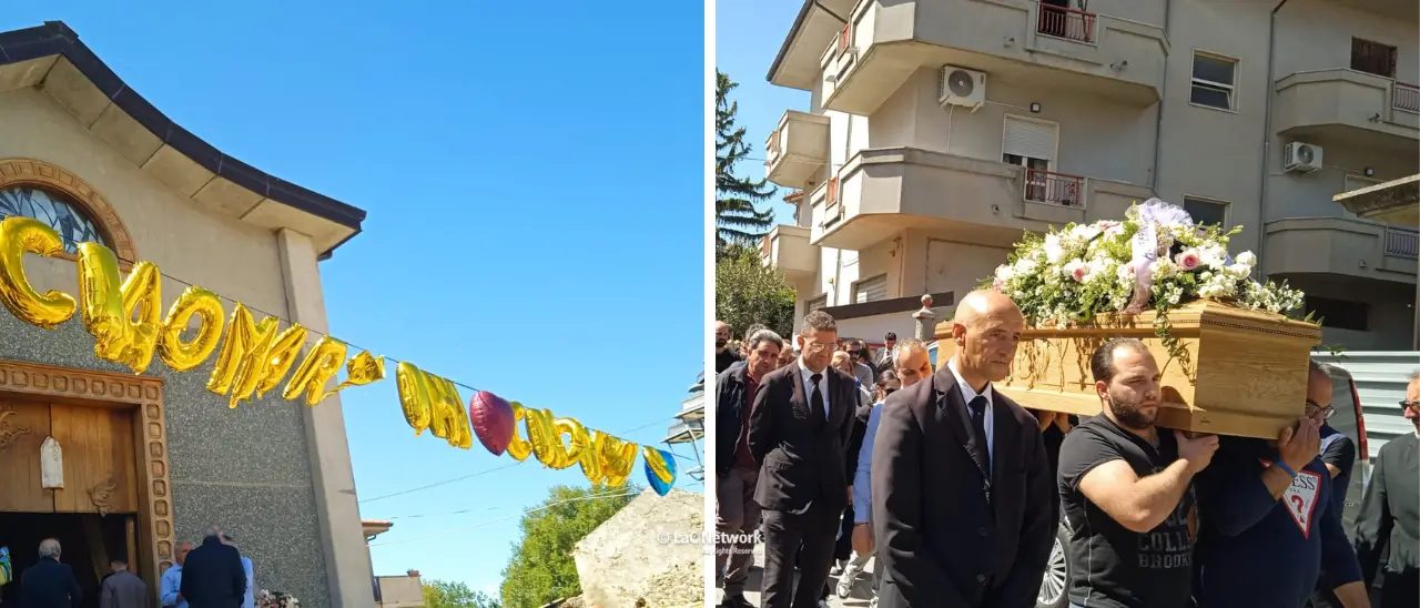 Funerali di Martina Piserà, nel Vibonese è il giorno del dolore. Il vescovo: «Il marito Alberto come Cristo»\n