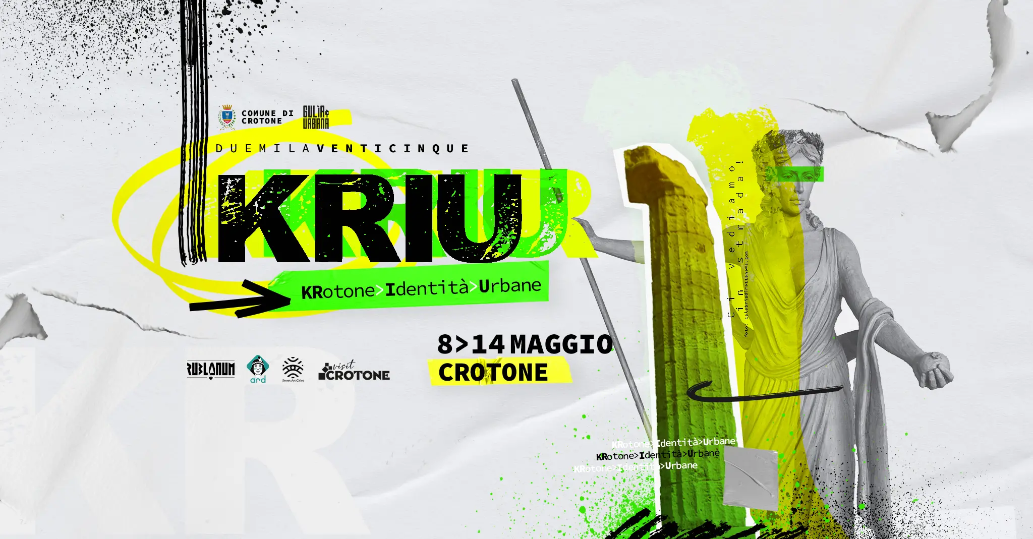 Kriu, i\u00A0quartieri 300 Alloggi e San Francesco di Crotone si trasformano in un laboratorio di street art\n\n\n
