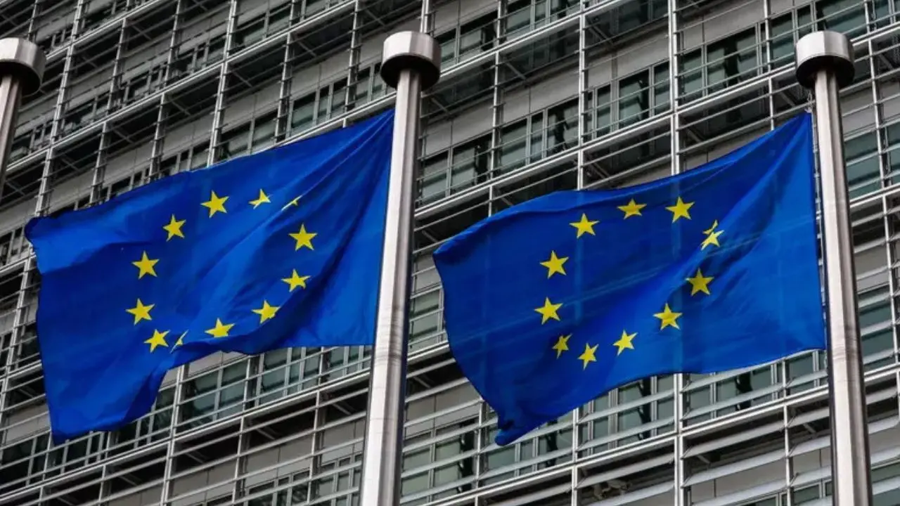 La bandiera dell\\'Unione Europea (Ansa)