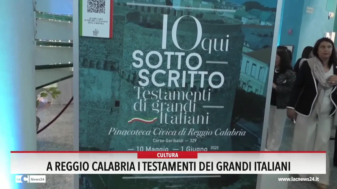 A Reggio Calabria i testamenti dei grandi italiani