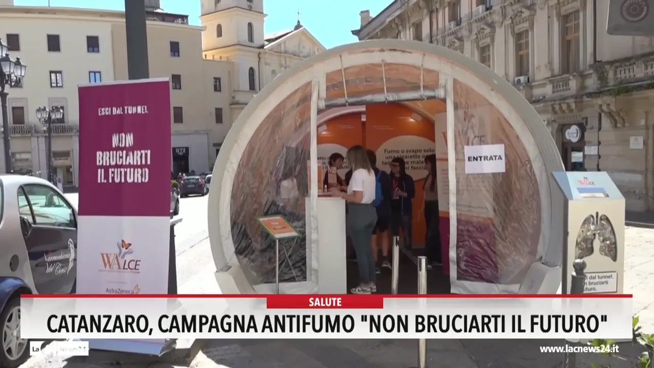 Catanzaro, campagna antifumo \"Non bruciarti il futuro\"