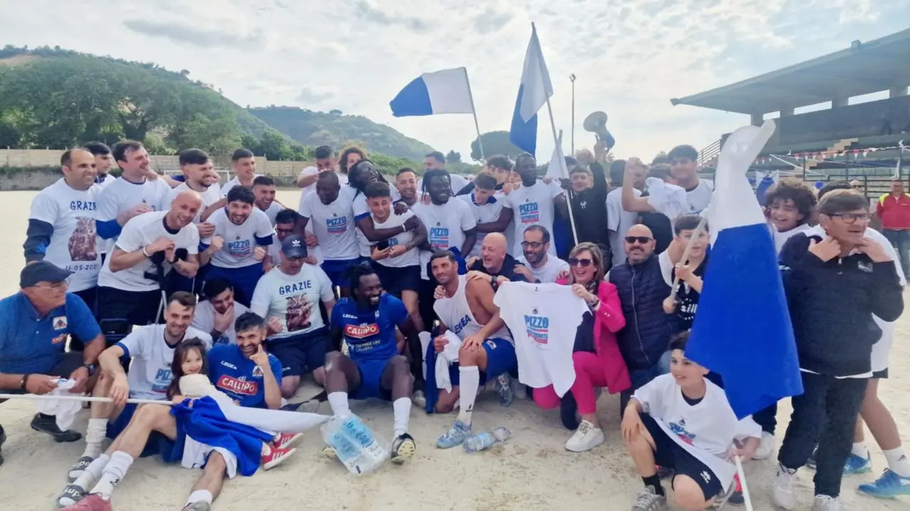 Prima Categoria, l'Asd Pizzo torna in Promozione dopo circa settant'anni: «Riportiamo il bel calcio, siamo pronti alla sfida»