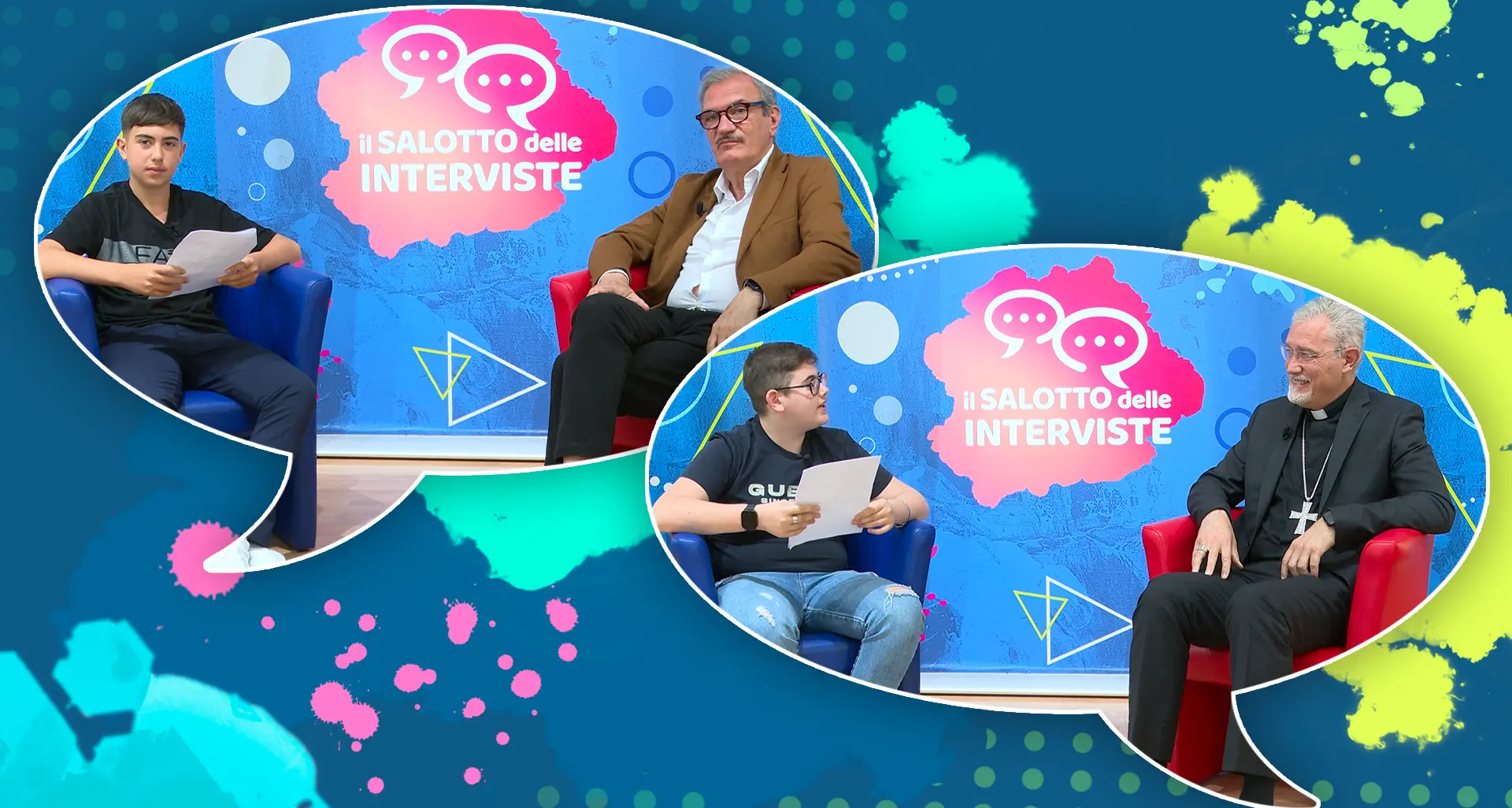 Il Salotto delle interviste, finale di stagione con il\u00A0sindaco Enzo Romeo e il vescovo Attilio Nostro\n