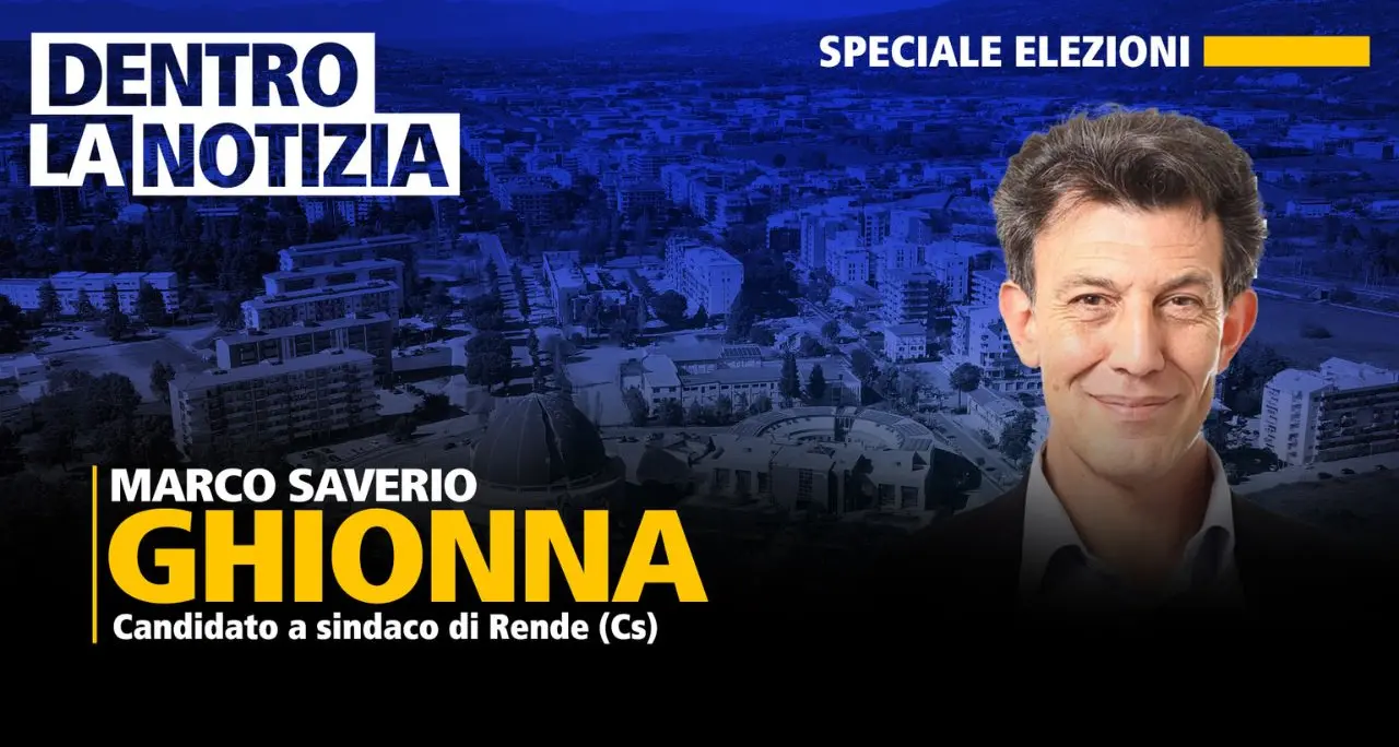 Elezioni comunali a Rende, Marco Saverio Ghionna ospite a Dentro la Notizia\n