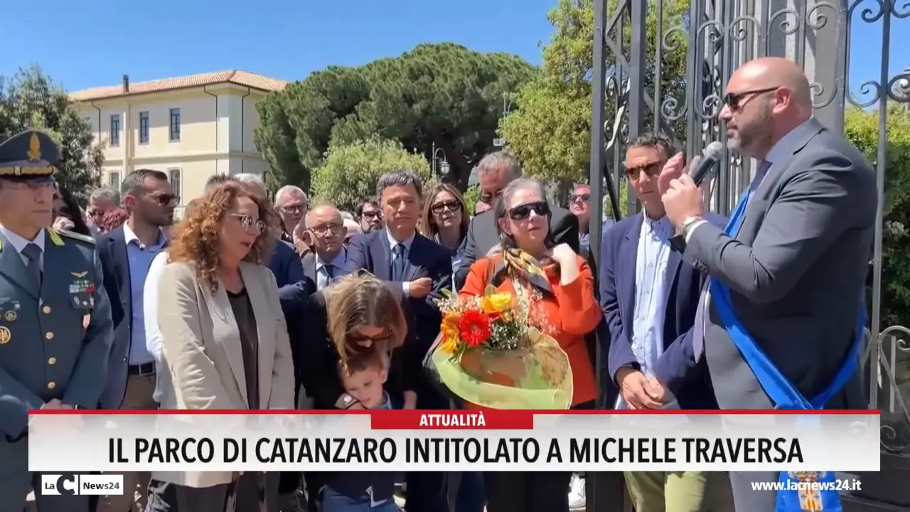 Il parco di Catanzaro intitolato a Michele Traversa