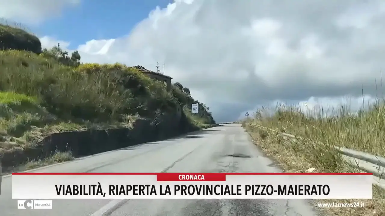 Viabilità, riaperta la provinciale Pizzo-Maierato