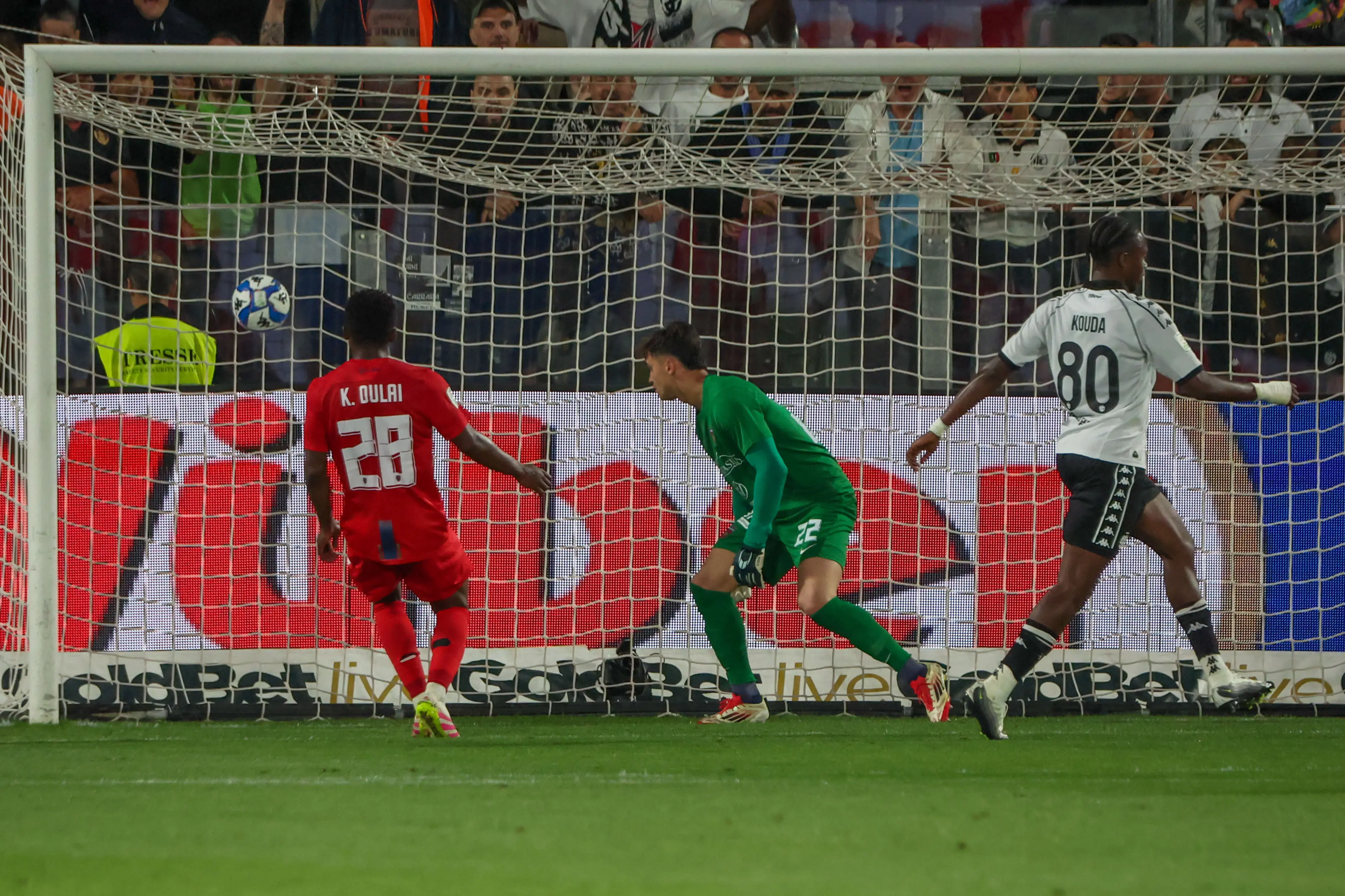 Serie B, Day 38, Spezia, Stadio Picco, Spezia - Cosenza, in the photo: goal Kouda during Spezia Calcio vs Cosenza Calcio, Italian soccer Serie B match in La Spezia, Italy, May 13 2025