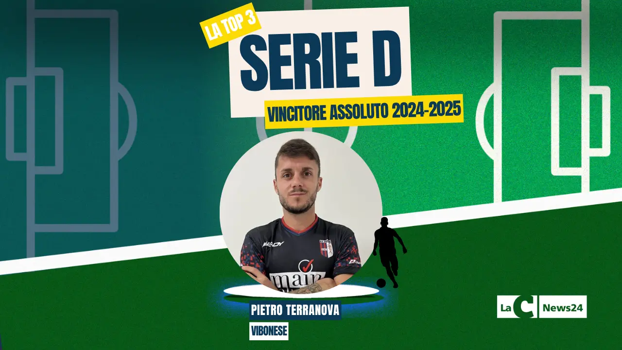 Serie D, Pietro Terranova (Vibonese) vince la top 3 di LaC News24:\u00A0«Il mio rendimento? Merito del mister e del gruppo»