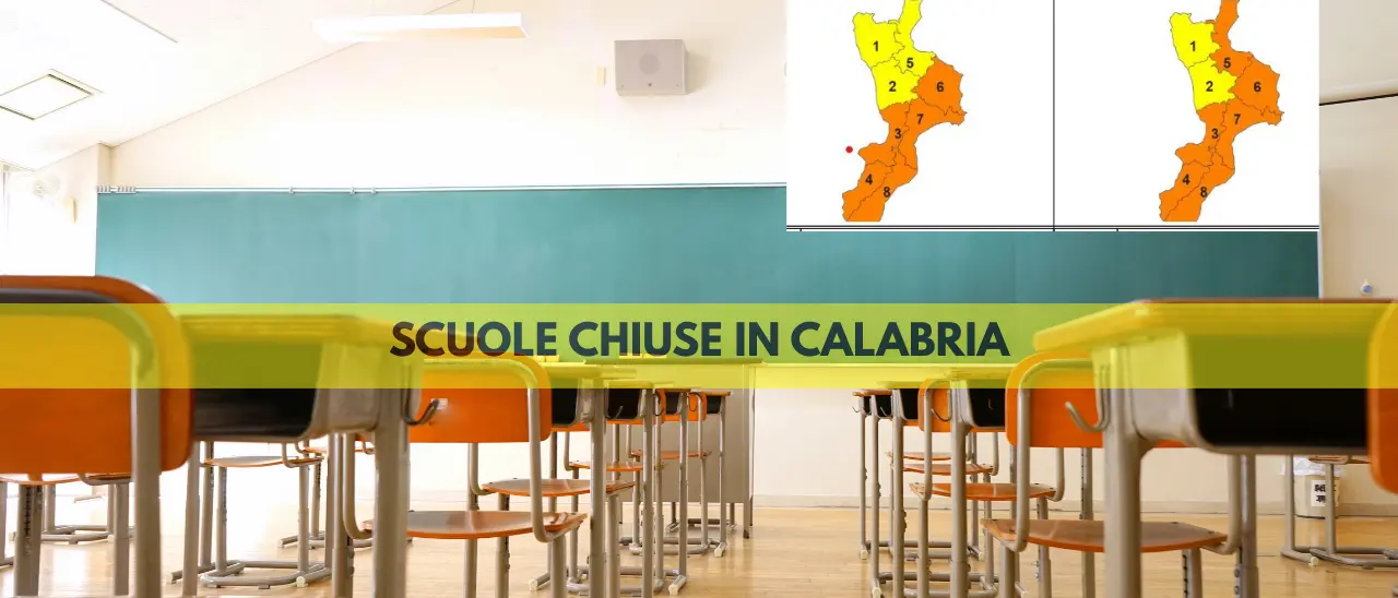 Scuole chiuse domani in Calabria per l’allerta arancione: ecco la lista completa –\u00A0LIVE\n\n\n