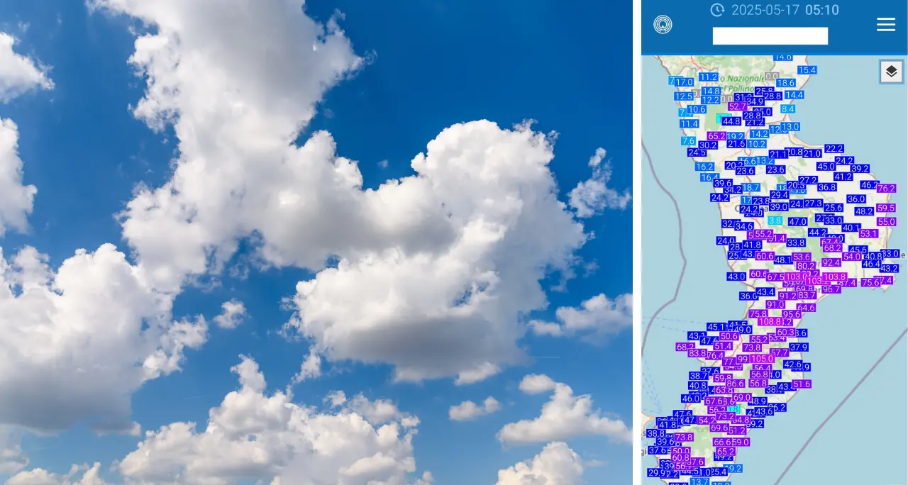Il ciclone mediterraneo lascia la Calabria, torna il sole: ecco dove è piovuto di più. Nel weekend temperature fino a 25 gradi\n