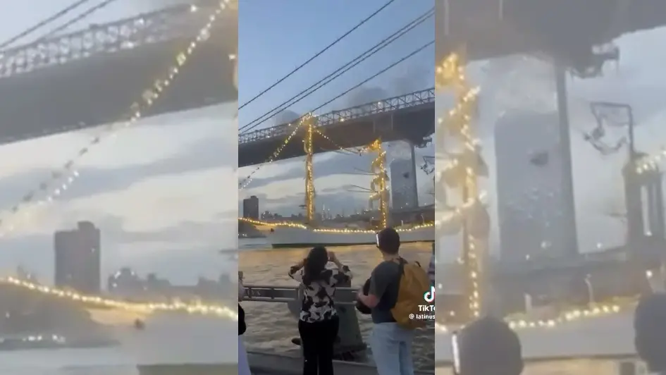 Nave scuola impatta contro il ponte di Brooklyn, due morti