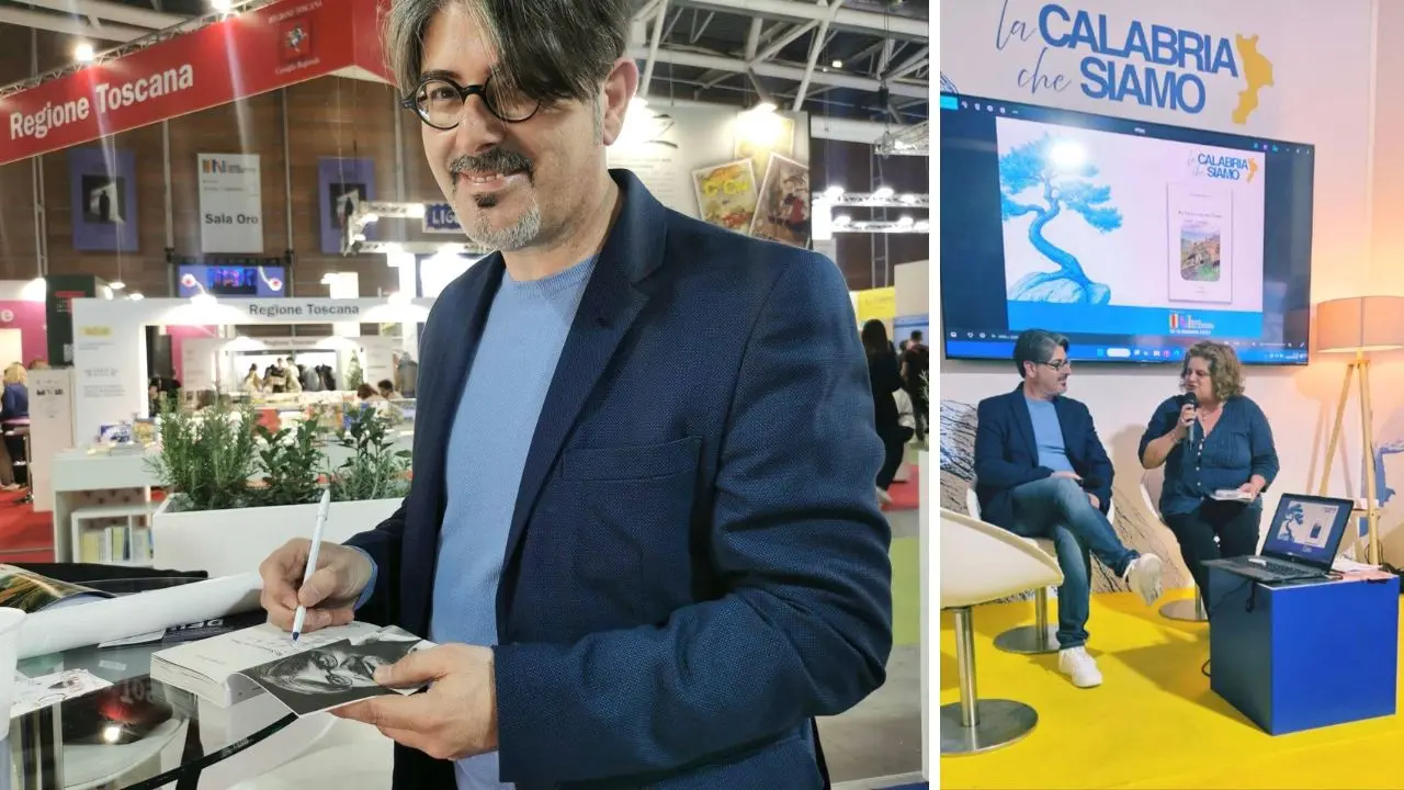 Giuseppe Gervasi e un momento della presentazione del suo libro