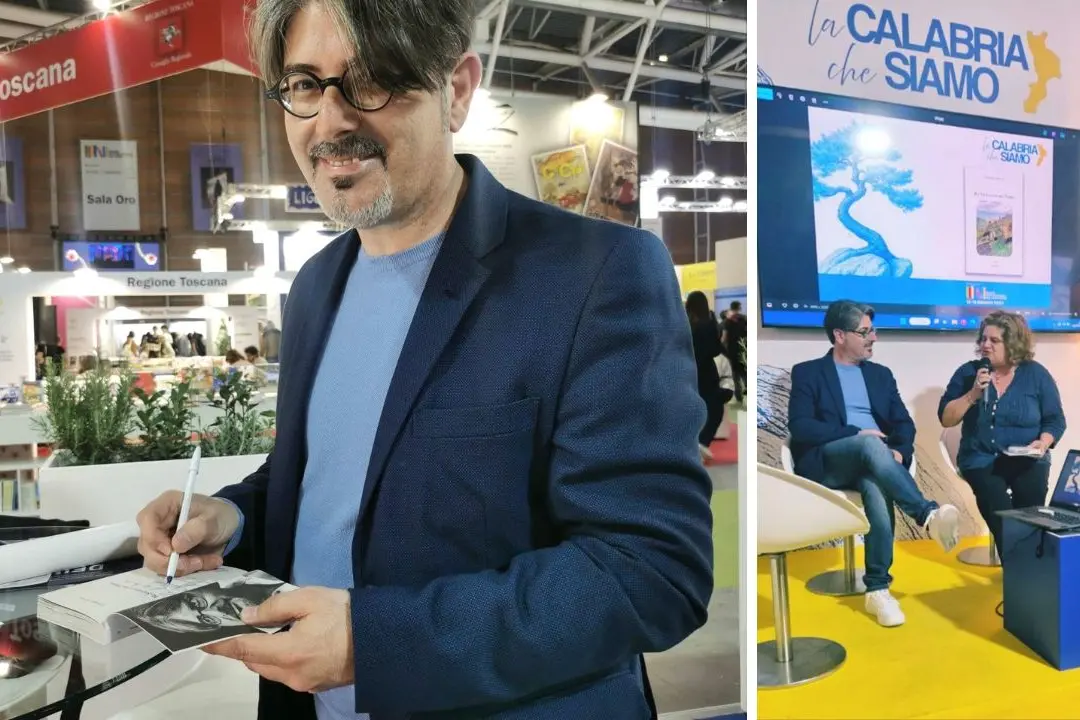 Giuseppe Gervasi e un momento della presentazione del suo libro
