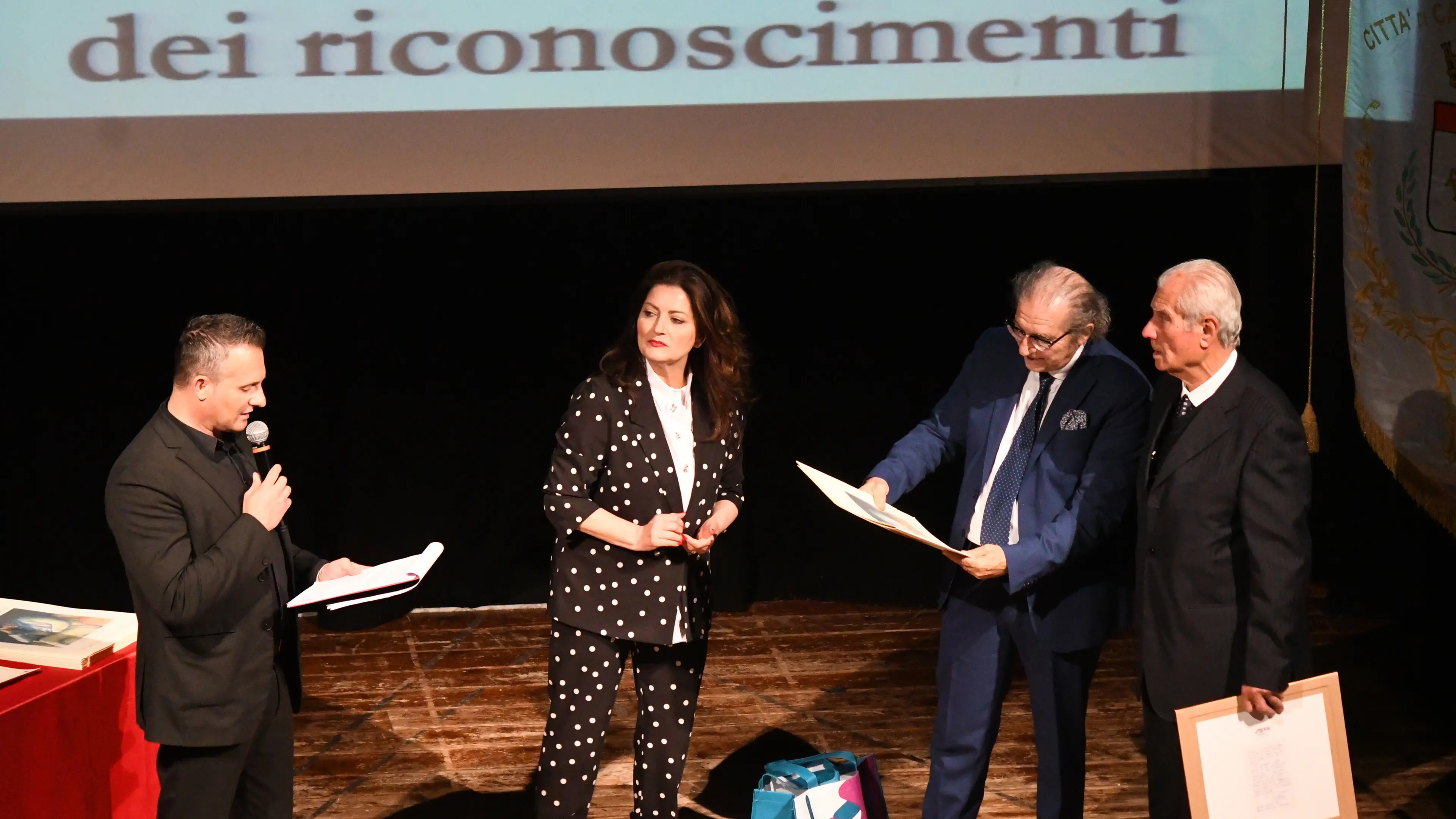 Un momento della premiazione