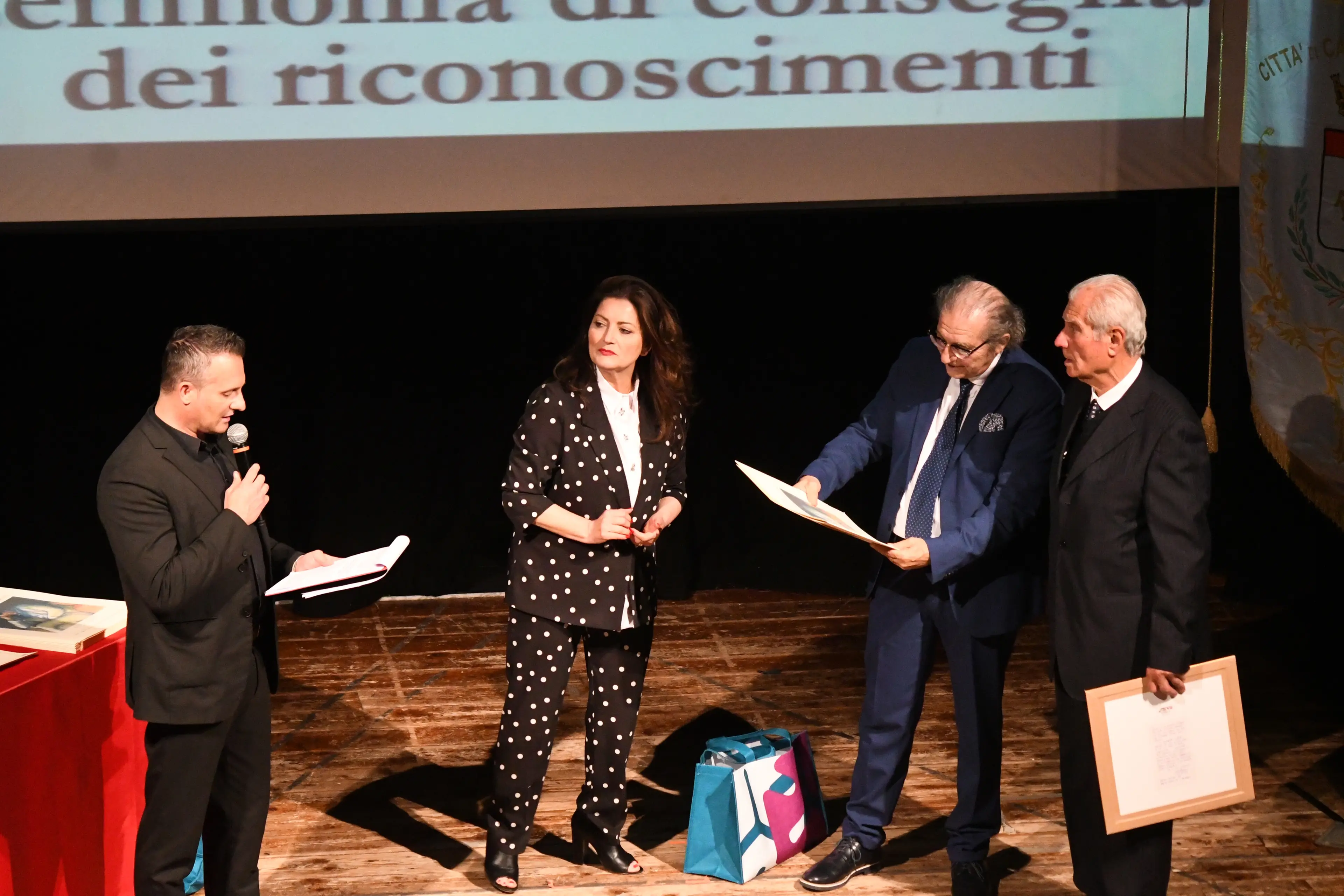 Un momento della premiazione