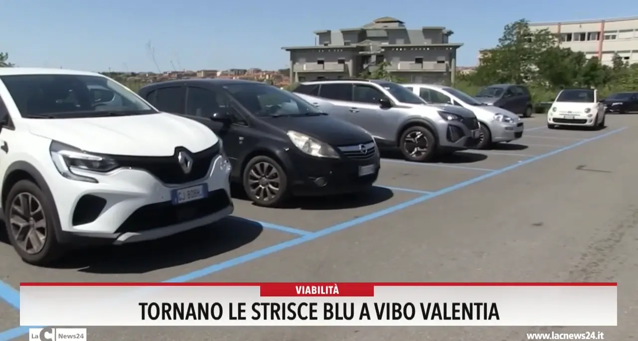 Tornano le strisce blu a Vibo Valentia