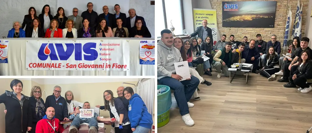 San Giovanni in Fiore, numeri record per l’Avis comunale: raccolte\u00A0oltre 1000 sacche di sangue\u00A0\n