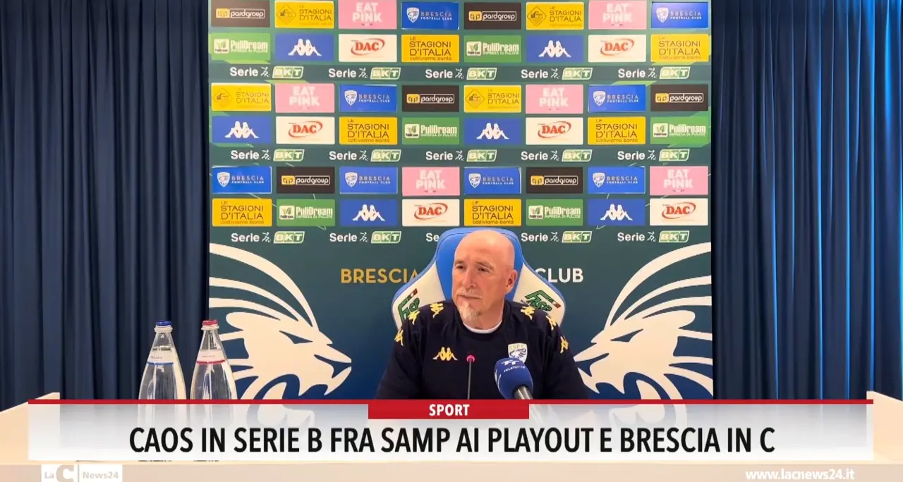 Caos in serie B fra Samp ai playout e Brescia in C
