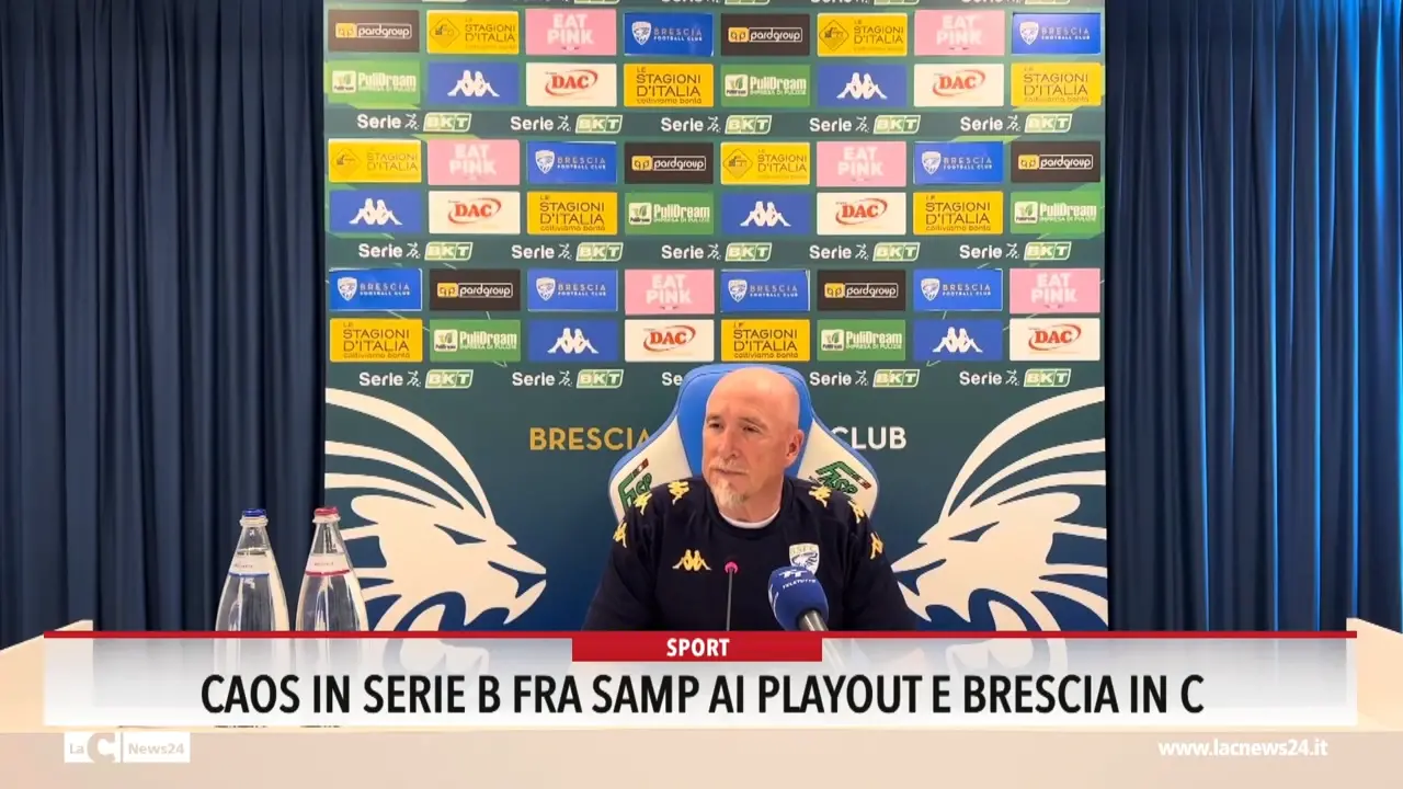 Caos in serie B fra Samp ai playout e Brescia in C