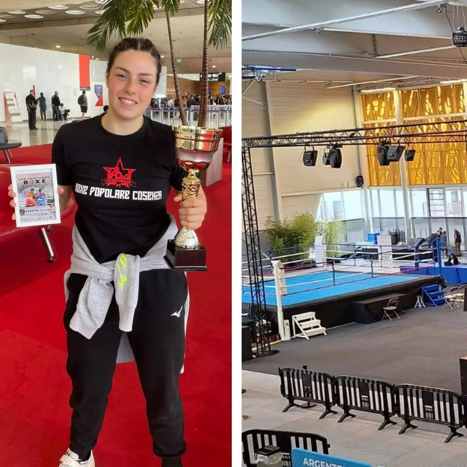 L’atleta della Boxe Popolare di Cosenza Maria Laura Perrotta brilla in Francia al torneo internazionale Les Ceintures\n