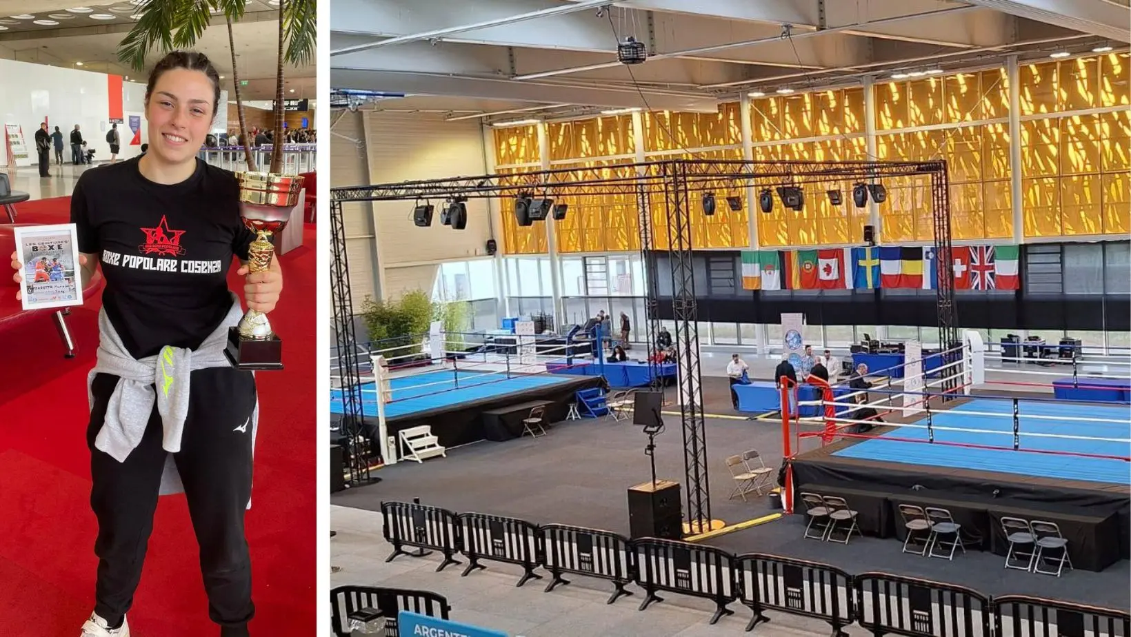 L’atleta della Boxe Popolare di Cosenza Maria Laura Perrotta brilla in Francia al torneo internazionale Les Ceintures\n