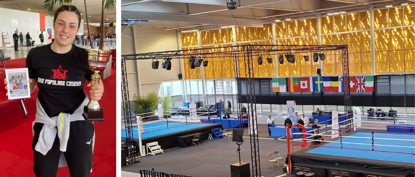 L’atleta della Boxe Popolare di Cosenza Maria Laura Perrotta brilla in Francia al torneo internazionale Les Ceintures\n