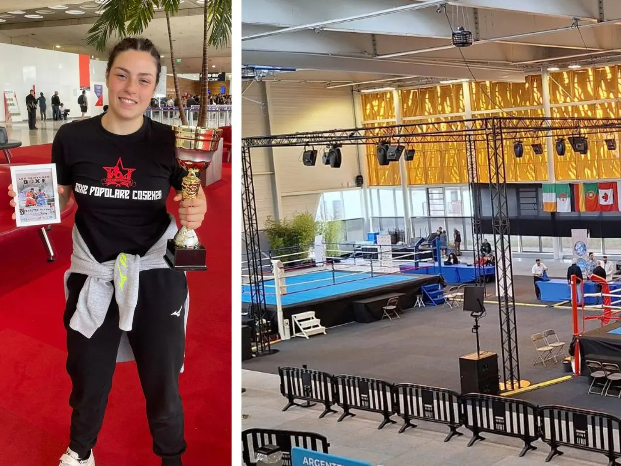 L’atleta della Boxe Popolare di Cosenza Maria Laura Perrotta brilla in Francia al torneo internazionale Les Ceintures