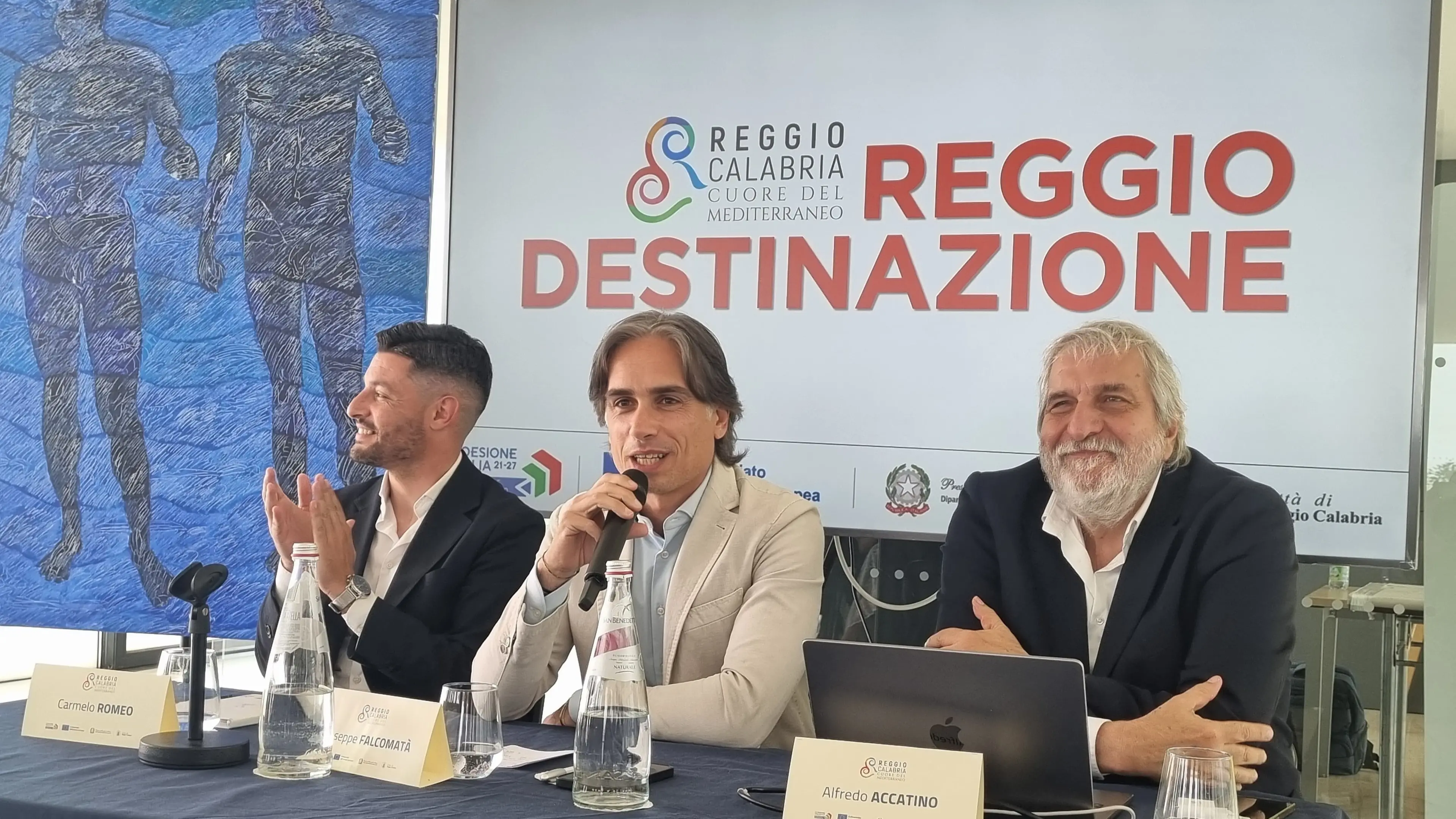 daq sinistra Carmelo Romeo, Giuseppe Falcomat\\u00E0, Alfredo Accatino