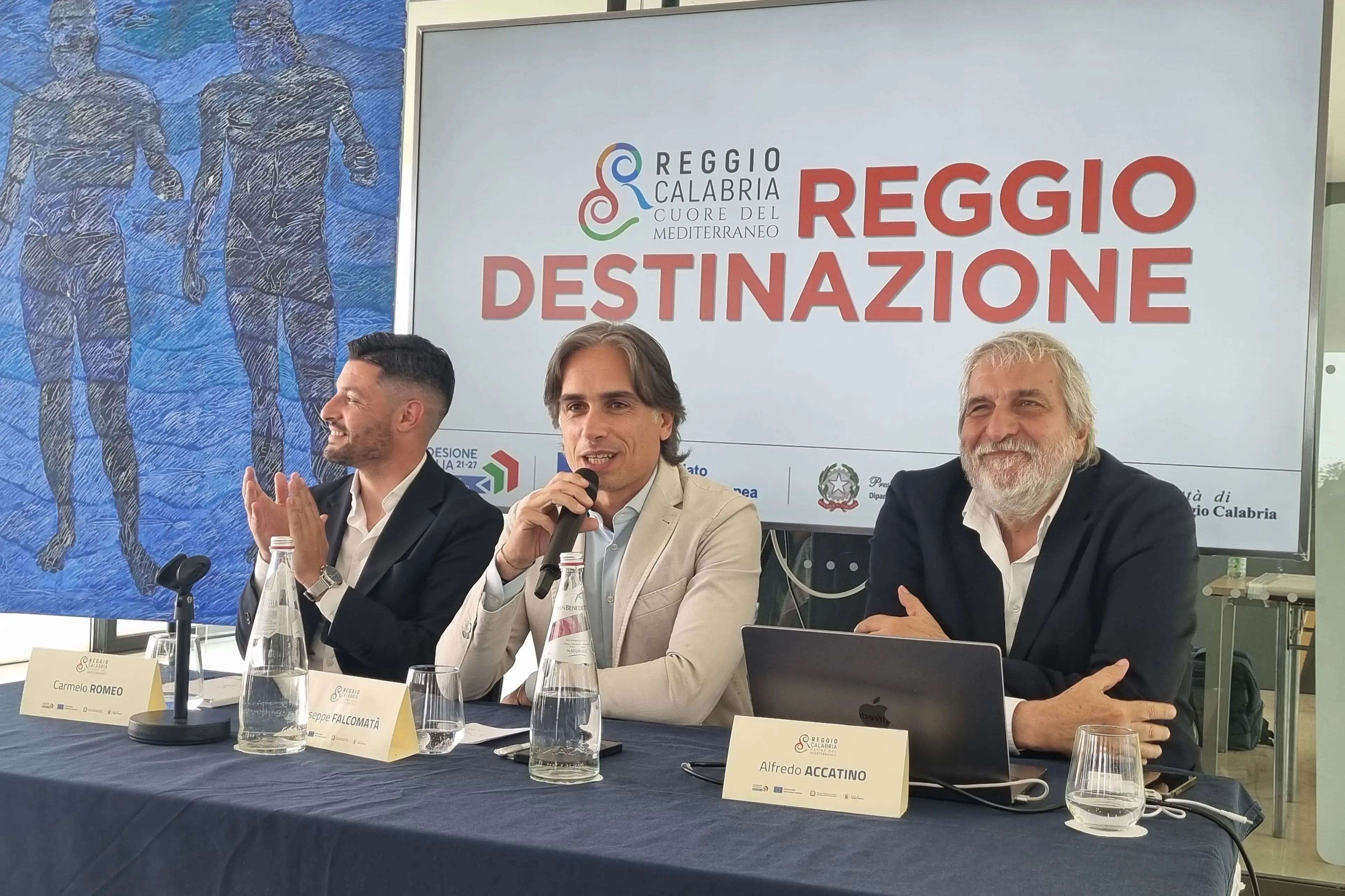 daq sinistra Carmelo Romeo, Giuseppe Falcomat\\u00E0, Alfredo Accatino