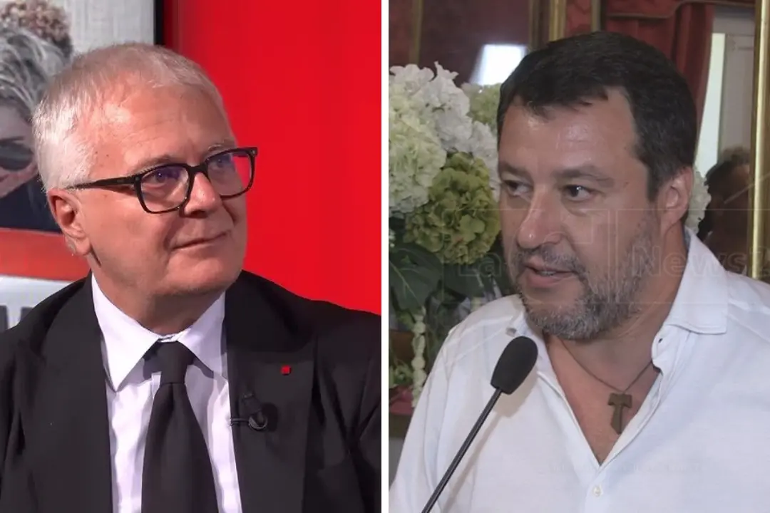<p>Da sinistra Trotta e Salvini</p>\\n